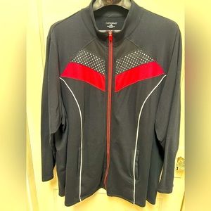 Catherines size 4X knit zip up jacket.